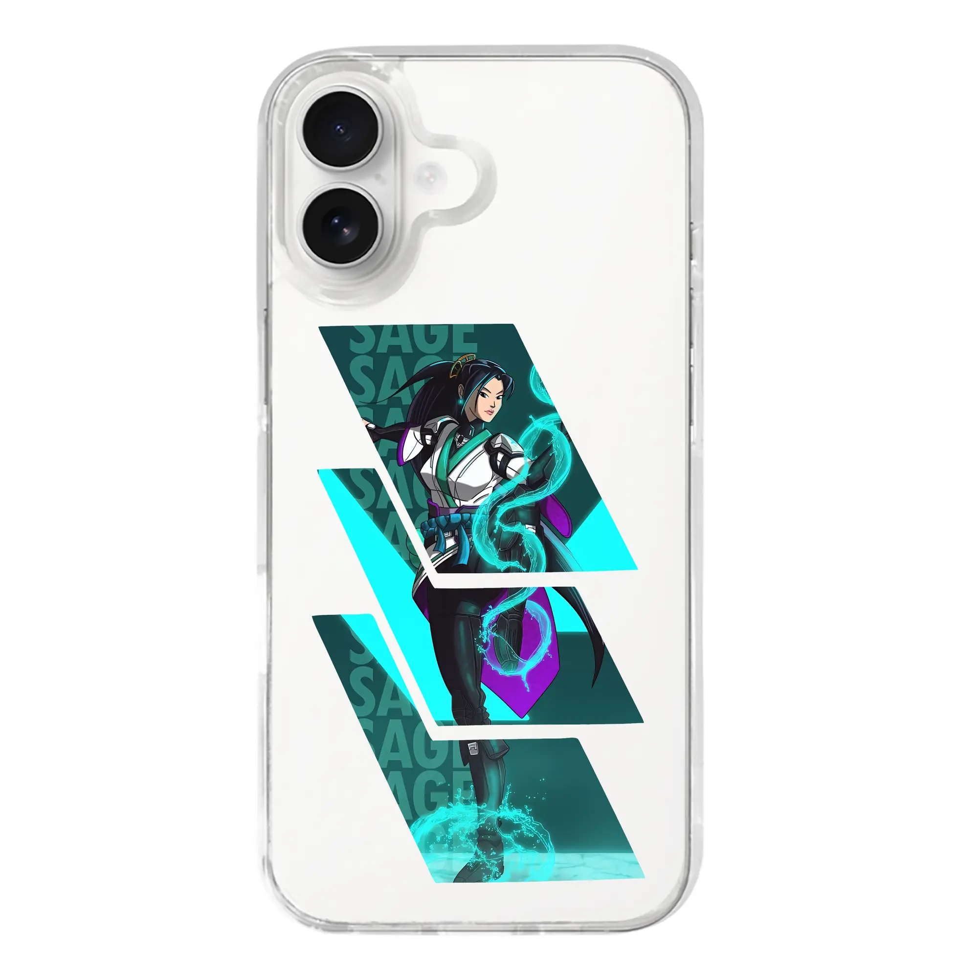 VALORANT グッズ,セージ - iPhone 17シリーズ 透明スマホケース – 薄型・耐衝撃・精密フィット保護カバー